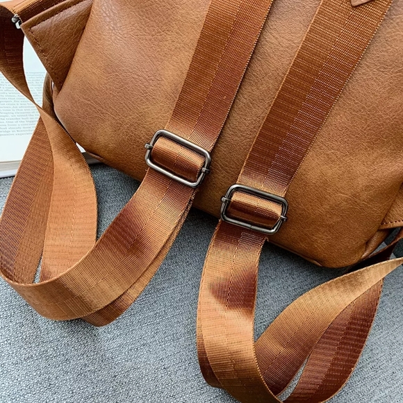 *NEW Leather Backpack Shoulder Bag - Picture 11 of 14